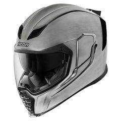 ΚΡΑΝΟΣ FULL FACE AIRFLITE QUICKSILVER SILVER HELMET| ICON