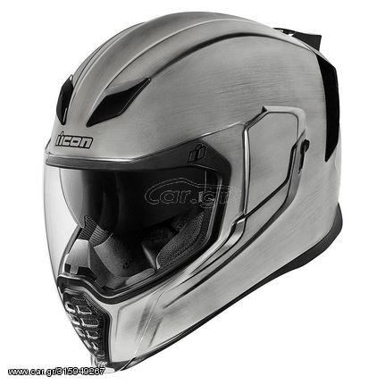 ΚΡΑΝΟΣ FULL FACE AIRFLITE QUICKSILVER SILVER HELMET| ICON