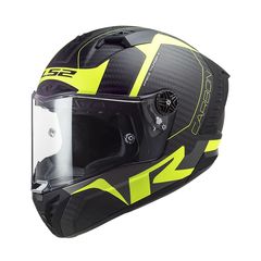 ΚΡΑΝΟΣ FULL FACE FF805 CARBON THUNDER RACING 1 MATT H-V YELLOW| LS2