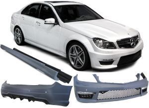 BODY KIT MERCEDES C-CLASS W204 facelift (2007-2015) C63 AMG-thumb-1