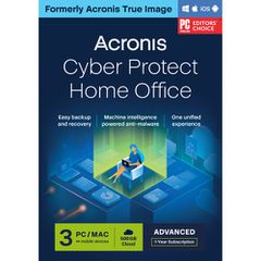 Acronis Cyber ​​Protect Home Office Advanced for Windows & MAC + 500 GB cloud storage - 3 Users - 1 Year - Multilingual - Ηλεκτρονική Άδεια