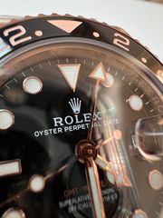 ROLEX GMT ROOTBEER FULL GOLD 18K 126715CHNR CORRECT HAND STACK SUPERCLONE -thumb-37