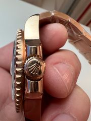ROLEX GMT ROOTBEER FULL GOLD 18K 126715CHNR CORRECT HAND STACK SUPERCLONE -thumb-40