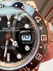 ROLEX GMT ROOTBEER FULL GOLD 18K 126715CHNR CORRECT HAND STACK SUPERCLONE -thumb-46