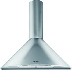 Απορροφητήρας Στρογγυλός Καμινάδα Classic, 60cm Inox, 065017801, Pyramis