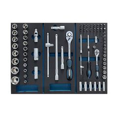 BWR7600SET Εργαλειοφορέας με 6 Συρτάρια & 120 Εργαλεία CR-V - ΕΡΓΑΛΕΙΟΦΟΡΕΙΣ - BORMANN PRO (#035794)-thumb-3
