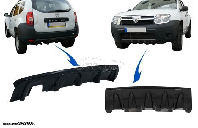 Μπροστά & Πίσω Dacia Duster 4x4  4x2 (2010-2017) Black Gloss