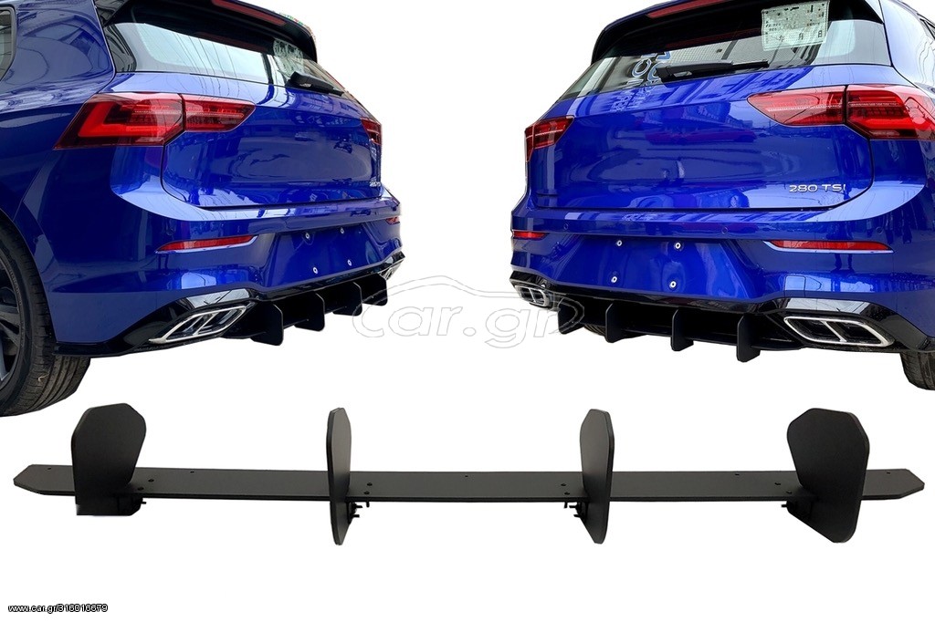 ΠΙΣΩ ΣΠΟΙΛΕΡ Diffuser VW Golf 8 Hatchback Mk8/MQB (2020-Up)