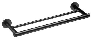 Πετσετοκρεμάστρα Διπλή 40 εκ. Μαύρο Ματ Verdi Sigma Black 3033105