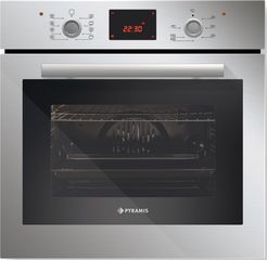 Φούρνος άνω Πάγκου 66lt χωρίς Εστίες 60ΑΠ 1065 Inox, 034005201, Pyramis