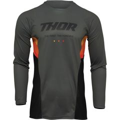 ΜΠΛΟΥΖΑ MX PULSE REACT JERSEY ARMY-GREEN/BLACK| THOR