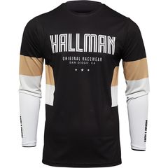 ΜΠΛΟΥΖΑ MX DIFFER DRAFT JERSEY BLACK/LIGHT-TAN| HALLMAN