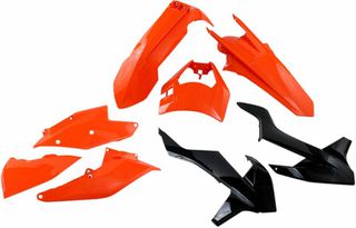 Κωδ.220380 UFO σετ πλαστικά KTKIT523F-999 MX μαύρο-πορτοκαλί τηλ.215-215-8211
