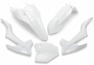 Κωδ.220414 UFO σετ πλαστικά KTKIT526-047 για KTM SX 65 16-21 λευκό τηλ.215-215-8211