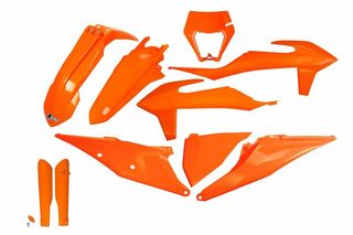 Κωδ.220434 UFO σετ πλαστικά KTKIT527F-127 MX για KTM EXC 300 TPI 20-23 / KTM EXC-F 350 20-23 / KTM EXC 250 TPI 20-23 / KTM EXC-F 250 20-23 πορτοκαλί τηλ.215-215-8211