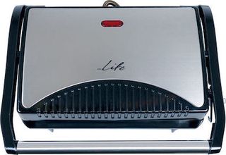 Life STG-100 Joolz Inox Sandwich toaster με grill πλάκες ,700W  (221-0019)