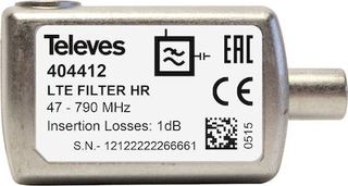 Televes 404412 Φίλτρο 4G-LTE 47-790 ΜΗΖ IEC Βlister (ch.21-60)
