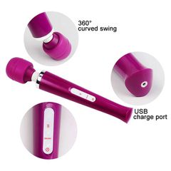 Stymulator-Magic Massager Wand USB White 10 Function-thumb-9