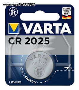 VARTA μπαταρία λιθίου CR2025, 3V, 1τμχ