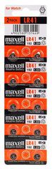 MAXELL αλκαλικές μπαταρίες ρολογιού LR41, 1.5V, 10τμχ