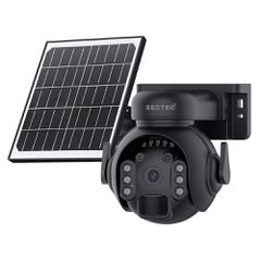 Smart ηλιακή κάμερα SECTEC ST-515C-3M-4G-BK με ανάλυση 3MP, 4G, περιστροφή PTZ, υποστήριξη SD και στεγανότητα IP65
