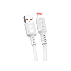 KAKUSIGA καλώδιο Lightning σε USB KSC-984, σιλικόνης, 3Α, 480Mbps, 1m, λευκό