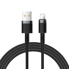 Joyroom Liquid Silicone Data Cable N2 USB-A / Lightning 2.4A 1.2m - Black-thumb-0