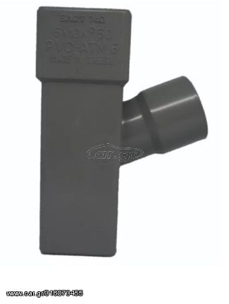 Υδροροης Πλαστικό  Ημιταφ 6*10 *φ50 πλαγιο-καθετο-thumb-2