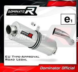 Dominator Εξάτμιση Τελικό Oval S.Steel Honda CBR 600F 2011 - 2015 Με Προδιαγραφές Θορύβου(Περιλαμβάνει Σιγαστήρα)  