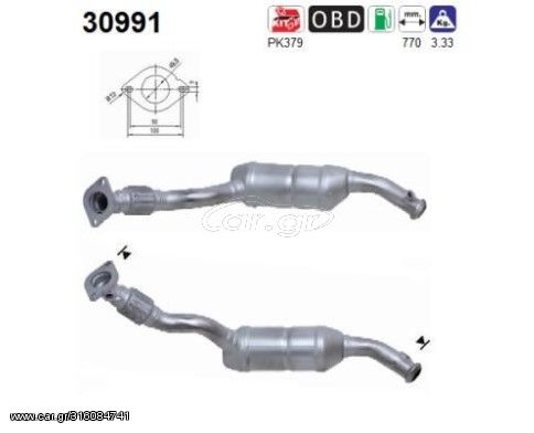 ΚΑΤΑΛΥΤΗΣ RENAULT TWINGO 1.2cc 2001-2007 KARALOIZOS exhaust