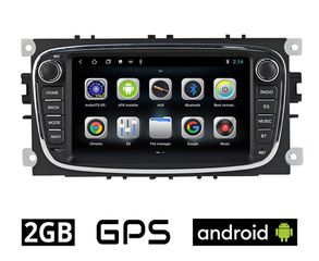 FORD C-MAX (2003-2010) Android οθόνη αυτοκίνητου 2GB με GPS WI-FI DSP (ηχοσύστημα αφής 7" ιντσών OEM Youtube Playstore MP3 USB Radio Bluetooth 4x60W Mirrorlink εργοστασιακή μαύρη) FR88