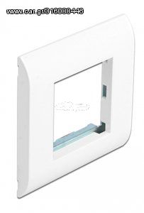 DELOCK module βάση πρίζας με frame Easy 45 81300, 80x80mm, λευκό