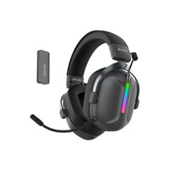 SADES gaming headset Defender, ασύρματα & ενσύρματα, 50mm, 1050mAh, RGB, multi-platform, μαύρο