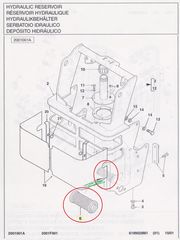 TEREX - FERMEC HYDARULIC STRAINER ASSEMBLY -P.N. 3515254M1 - U.K. -TEREX -  FERMEC ΣΙΤΑ-ΦΙΛΤΡΟ ΥΔΡΑΥΛΙΚΟΥ