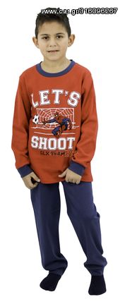 Παιδική Πιτζάμα GALAXY Αγόρι "Let's Shoot" Κόκκινο #4