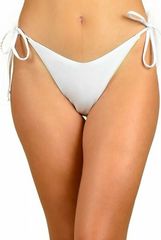 Γυναικείο Μαγιό BLU4U Bikini Κανονικό Κοφτό Δετό στο Πλάι Λευκό #4