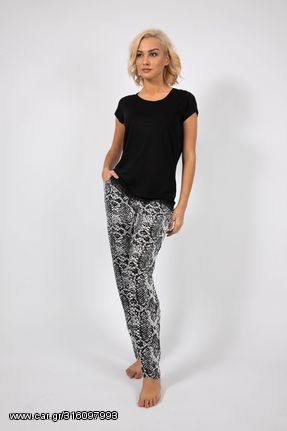 Γυναικεία Πιτζάμα Tres Chic "Snake Pants" Animal Print #2