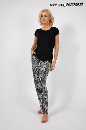 Γυναικεία Πιτζάμα Tres Chic "Snake Pants" Animal Print #3