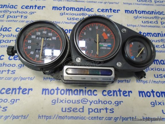κοντερ οργανα στροφομετρο οργανο θερμοκρασιας κομπλε zxr400l zxr400 zxr 400 l speedometer tachometer clocks gauges