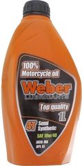 ΛΑΔΙ WEBER 4T 10W-40 ΗΜΙΣΥΝΘΕΤΙΚΟ 1L