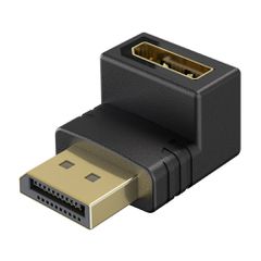 Αντάπτορας GOOBAY DisplayPort 77130, 8K/144Hz, γωνιακός, μαύρος