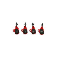 MSD Ignition Coil Blaster Series 2015-2019 Honda 1.5L And 2016-2020 2.0L/2.0L Turbo 4-Cylinder Engines , Red, 4-Pack