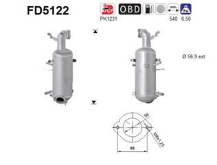 ΦΙΛΤΡΟ DPF ALFA ROMEO 159/BRERA/GIULIETTA/SPIDER 2.0cc 2009-2011 KARALOIZOS exhaust