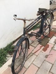  Παλιό ποδήλατο αντίκα  ελληνικό συλλεκτικό και  για vintage διακόσμηση, τηλέφωνο για συννενόηση 