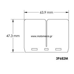 V-Force 3 πέταλα ριντ απο ανθρακόνημα  Yamaha, Honda, Suzuki, Gas Gas, Kawasaki, KTM, ATV Honda, Suzuki, Snowmobiles Arctic Cat, Yamaha  THΛ 2310512033