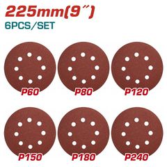 Γυαλόχαρτα TOTAL Σετ 6 Τεμαχίων 225mm Για Τριβείο TWS10501 ( TAC732251 )