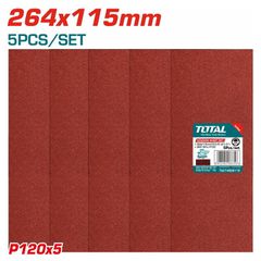 Γυαλόχαρτα TOTAL Σετ 5 Τεμαχίων 264 Χ 114mm Για Τριβείο TF1302206 ( TAC74926115 )