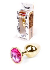 Plug-Jewellery Gold PLUG- Pink 7 εκ