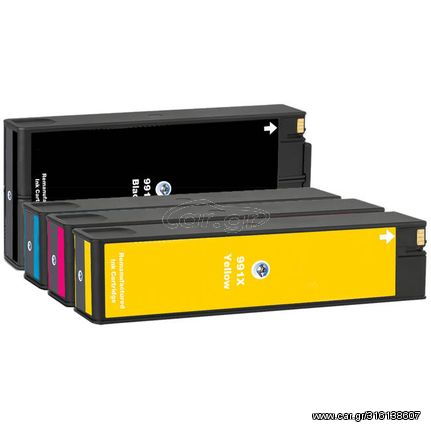 Συμβατό M0J98AE PageWide (Inkjet) Yellow high yield cartridge - 991X για Hp PageWide Enterprise Color 755/ 774/ 779 MFP/  Pro 750/ Pro 772/ Pro 777