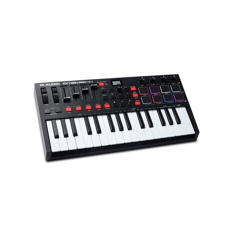 M-AUDIO Oxygen Pro Mini -USB MIDI Controller with Smart Controls and Auto-mapping - M-AUDIO